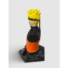 3D Layer Craft Naruto Uzumaki Büst Figür Boyalı 15 cm Anime Karakter Figürü