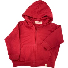 Tiffany Tekstil Tiffany Sweatshirt Kapüşonlu Oversize Theme Kırmızı