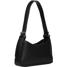 Bagacar Çapraz Ayarlanabilir Askılı Fermuarlı Şık El Kol ve Omuz Çantası Siyah