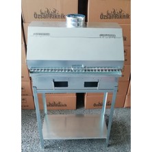 Özsal Davlumbazlı Sehpalı-Odun-Kömürlü Mangal-Barbekü
