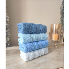 Denizli Hatırası 50X85 Fluffy 100% Pamuk Havlu Seti 4'lü