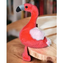 Elifeshop Ithal Kumaş Yumuşak Dokulu Hawaii Flamingo Parti Süsleme Peluş Oyuncak Oyun & Uyku Arkadaşı 25 Cm.