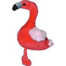 Elifeshop Ithal Kumaş Yumuşak Dokulu Hawaii Flamingo Parti Süsleme Peluş Oyuncak Oyun & Uyku Arkadaşı 25 Cm.