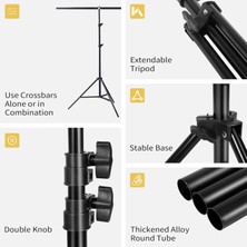 Tianya 150*200CM T Stand Bar + 150X200CM Yeşil Fon Perde Background Backdrop Çekim T-Shape