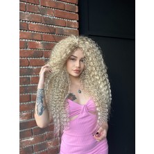 Peruk Market Afro Peruk Gerçek Saç Dokusunda Işıltılı Afro Dalga Peruk