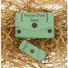 Miaju Açık Yeşil Deri Cüzdan Anahtarlık Takım