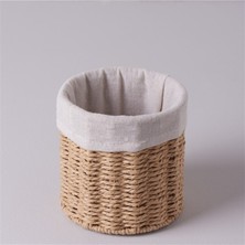 Linens Carry 15X15X15 cm Yuvarlak Sepet Naturel