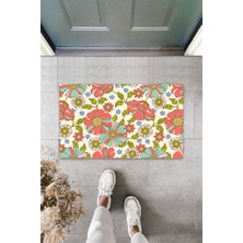 Modexx 3D Baskı Özel Tasarım  Soft Çiçekler Gül Kurusu Kapı Paspası Dış Mekan Paspas