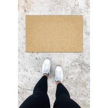 Modfex Dijital Baskı Krem Kıvırcık Desen Kapı Önü Paspası K-1018