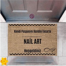 Modfex Kapı Önü Paspası Dekoratif Dijital Baskı Nail Art P-2512