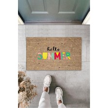 Modfex Renkli Kapı Önü Paspası Hello Summer Desen  K-3273
