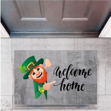 Modfex Kapı Önü Paspası Dekoratif Dijital Baskı Welcome Home P-2336