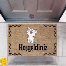 Modfex Kapı Önü Paspası Dekoratif Dijital Baskı Hoşgeldiniz P-2415