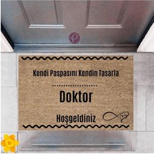 Modfex Kapı Önü Paspası Dekoratif Dijital Baskı Doktor P-2544