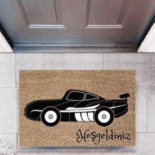 Modfex Kapı Önü Paspası Dekoratif Dijital Baskı Arabalar P-2691