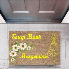 Modfex Kapı Önü Paspası Dekoratif Dijital Baskı Butik Hoşgeldiniz P-2445