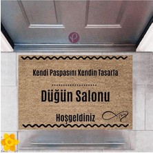 Modfex Kapı Önü Paspası Dekoratif Dijital Baskı Düğün Salonu P-2517