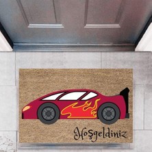 Modfex Kapı Önü Paspası Dekoratif Dijital Baskı Arabalar P-2694