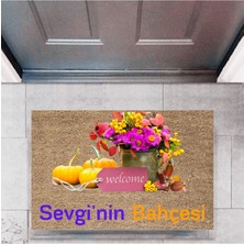 Modfex Kapı Önü Paspası Dekoratif Dijital Baskı Bahçesi P-2459