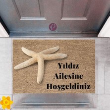 Modfex Kapı Önü Paspası Dekoratif Dijital Baskı Yıldız P-2437