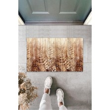 Modfex Dijital Baskı Kahverengi Kuru Yaprak Paspas K-3133