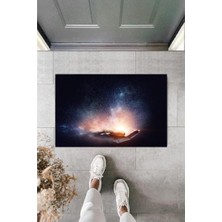 Modfex Dijital Galaxy El Lacivert Kapı Paspası Dış Mekan Paspas K-2113