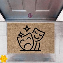 Modfex Kapı Önü Paspası Dekoratif Dijital Baskı Tiyatro P-2387