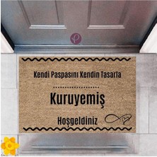Modfex Kapı Önü Paspası Dekoratif Dijital Baskı Kuruyemiş P-2538