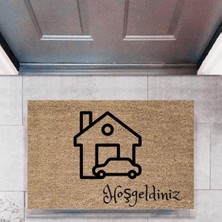 Modfex Kapı Önü Paspası Dekoratif Dijital Baskı Arabalar P-2681