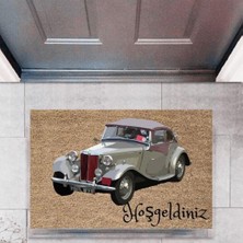 Modfex Kapı Önü Paspası Dekoratif Dijital Baskı Arabalar P-2674