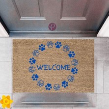 Modfex Kapı Önü Paspası Dekoratif Dijital Baskı Welcome P-2472