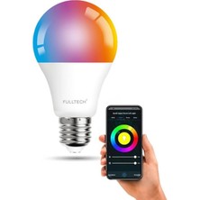 Fulltech Akıllı Rgb LED Lamba Ampul Wifi Tuya Destekli, 800 Lümen Akıllı Kontrol