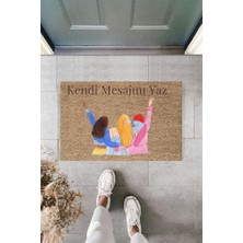 Miraxx Dijital Baskı Kişiye Özel Iç Kapı Dekorasyon Paspas  PS11192