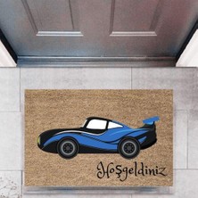 Miraxx Kapı Önü Paspası Dekoratif Dijital Baskı Arabalar P-2697