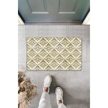 Miraxx Dekoratif Dijital Baskı Kahverengi Motif Dış Mekan Paspas K-2085