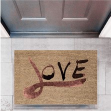Miraxx Kapı Önü Paspası Dekoratif Dijital Baskı Love P-2319
