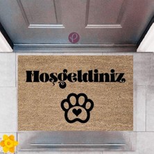 Miraxx Kapı Önü Paspası Dekoratif Dijital Baskı Hoşgeldiniz P-2424