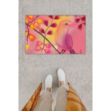 Modfex 3D Baskı Özel Tasarım   Kuş Fuşya Kapı Önü Paspası