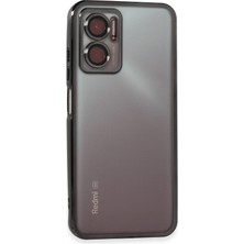 Newface Xiaomi Redmi Note 11E Kılıf Razer Lensli Silikon - Siyah 109008