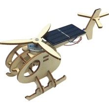 Pdrplnt Hallow-3d Güneş Enerjisi Powered Helikopter Ahşap Bulmaca,ahşap (Yurt Dışından)