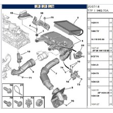 Psa Silecek Su Deposu Hortumu 308 C4 Rcz (6439H0)