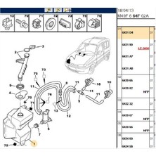 Psa Silecek Su Deposu Partner (6431D4-BPE287003)