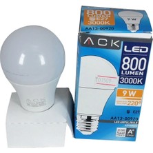 Ack AA13-00920 9W E27 3000K Günışığı A60 LED Ampul