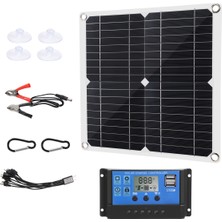 Talent 50W Güneş Panelı 18V Güneş Pilleri Bankası Konektörü Kapağı ile 100A Güneş Şarj Kontrol Cihazı IP65 Telefon Araba Rv Tekne Şarj Cihazı (Yurt Dışından)