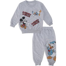 Bebelop Erkek Bebek Mickey Mouse Disyney Baskılı 2'li Alt Üst Takım