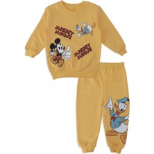 Bebelop Erkek Bebek Mickey Mouse Disyney Baskılı 2'li Alt Üst Takım