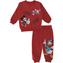 Bebelop Erkek Bebek Mickey Mouse Disyney Baskılı 2'li Alt Üst Takım