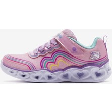 Skechers Heart Lights  -  Retro Hearts Büyük Kız Çocuk Pembe Işıklı Spor Ayakkabı 302689L Lpmt