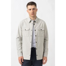 White Stone Aarberg 5814 Mevsimlik Slim Fit Pamuklu Mont Taş