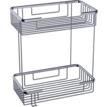 Duxxa A.596KROM Plaza 25 x 15  2'li Tel Şampuanlık